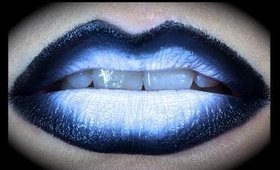 Black & White Gradient Lip Art Tutorial ft OCC & Melt Cosmetics