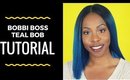 Bobbi Boss Synthetic Lace Front Wig in Teal (Yara) Review + Tutorial | Pieces of Onye