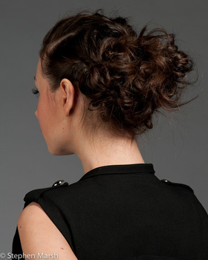 Back of the updo,also maid from braids all over