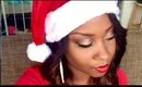 Holiday Makeup Tutorial 2014 (gold smokey eye with red lips)