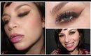Valentine's Glam Make Up Smokey Winged Liner & Pink Lips (Too Faced Semi-Sweet Chocolate Bar 2)