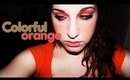 Colorful Orange Makeup