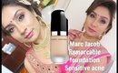 Marc Jacob Remarcable foundation Review & Demo Sensitive Acne skin | RajiOsahn