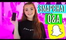 SNAPCHAT Q&A: Relationship status, Harry Styles concert experience, self love, & MORE!!!