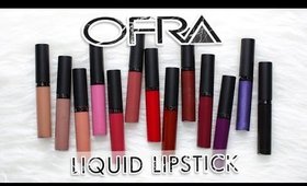 Review & Swatches: OFRA Long Lasting Liquid Lipsticks | Dupes!