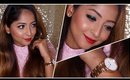 EASY CHRISTMAS PARTY MAKEUP LOOK | EMERALD GREEN EYELINER AND CLASSIC RED LIPS | Stacey Castanha