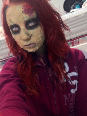 A zombie look for Halloween 