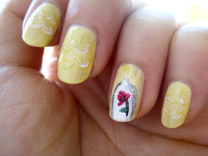Beauty and the Beast inspired nails!