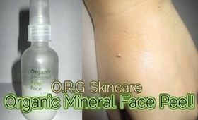 O.R.G Skincare Organic Mineral Face Peel | Review & Demo!