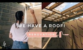 WE HAVE A ROOF! Renovation Vlog | Lily Pebbles