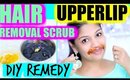 Upper Lip hair Removal Sugar Lemon Scrub | SuperPrincessjo