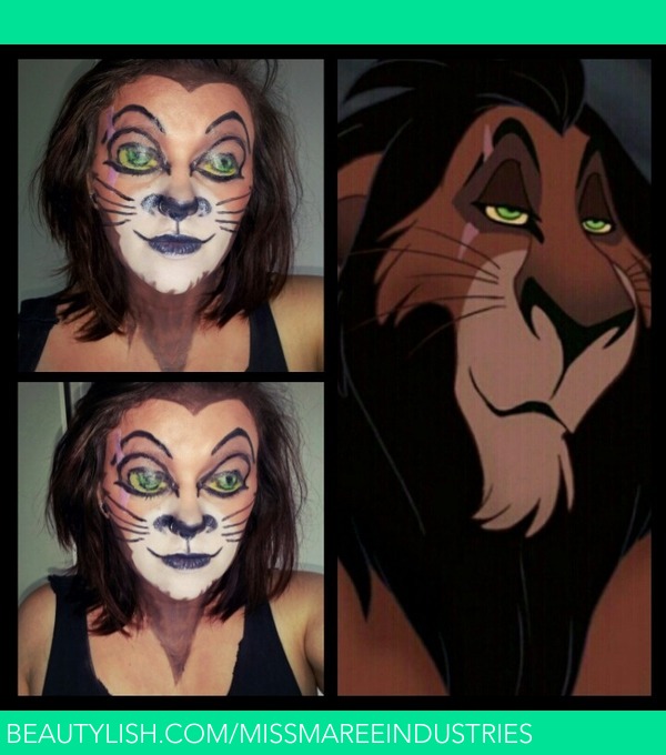 Scar from the lion king @samanthalynn.makeup
