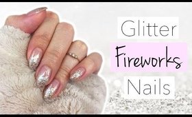 Glitter Fireworks Nails | New Year's Eve ♡