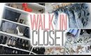 Walk in closet tour!