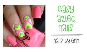 Easy Aztec Nails | NailsByErin