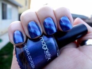 magnetix Nail Polish found at RiteAid for $7.99 in Blue (no color name).