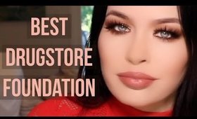 Best Ever Drugstore Foundation ?! Makeup Revolution Foundation + Concealer Review