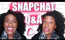 Snapchat Q&A~4c Natural HAIR, Toxic RELATIONSHIPS, Alopecia | GIVEAWAY Winner
