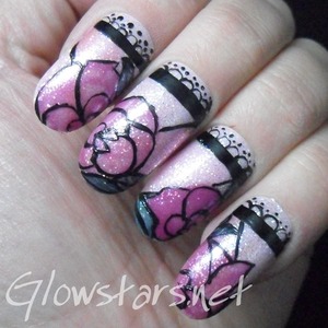 For more nail art and pics of this mani visit http://Glowstars.net