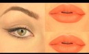 ТРЕНД ВЕСНЫ 2014 - ОРАНЖЕВЫЕ МАТОВЫЕ ГУБЫ - МАКИЯЖ /  SPRING 2014 MAKEUP TREND - ORANGE LIPS