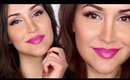 Neutral Shimmer & Matte Purple Lips