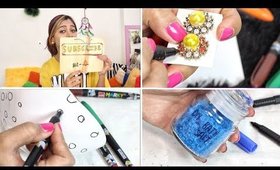 Lazy Girl Craft Ideas _ Using Permanent Markers Only |  Cello Marky Review
