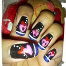 my valentines nails...