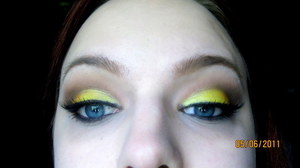 another shot of yellow/brown cut crease