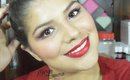 Cranberry and Bronze Eyes & Red lips Holiday Tutorial || Marya Zamora
