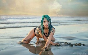 I did makeup for a really cool mermaid 
photo by Hoa Jessie Cao Photography