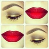 Ruby Woo and Gold Liner