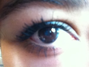 My really dark brown eyes in the light <3 they are a dark brown with like a blue/black ring around them 😱