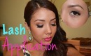 EASY HOW TO: Apply False Lashes (Using Red Cherry lashes)