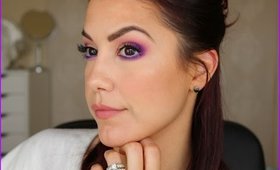 Dramatic Bright Purple Look