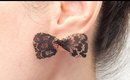DIY Bow Lace Earrings