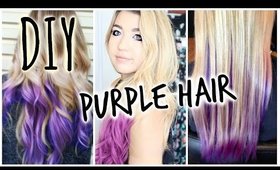 How I Dyed My Hair Purple | DIY