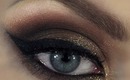 Gold and Brown Eye Makeup Tutorial