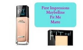 First Impressions Maybelline Fit Me Matte and Poreless Foundation & Powder