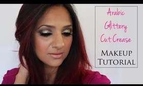 Glittery Arabic Cut Crease Makeup Tutorial