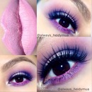 Pink and purple eyeshadow 