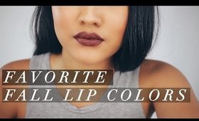 6 Favorite Fall Lip Colors