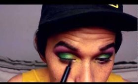 TheZen2580's L.A. Colors Cosmetics Contest Entry! Green Yellow Pink & Purple