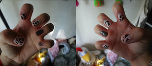 My first attempt on doing cheetah prints (: