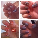 Collage of my nail work