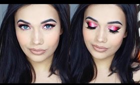 Bright Pink & Red Spring Makeup Tutorial