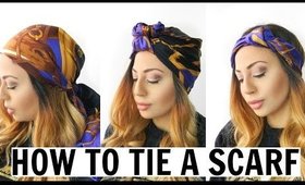 HOW TO TIE A HEAD SCARF