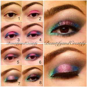 One of my followers on instagram named this look "galaxy eyes"
Follow me on instagram: @beautifyandcreatify
