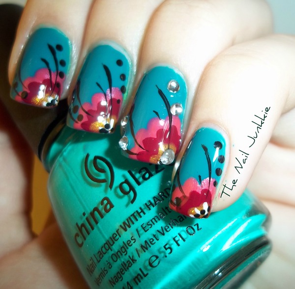 The Nail Junkkie - Bohemian Floral Design | The Nail Junkkie C.'s Photo ...