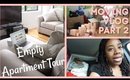 EMPTY APARTMENT TOUR, DRIVING TO PHILLY, MOVE IN DAY | Moving Vlog Part 2