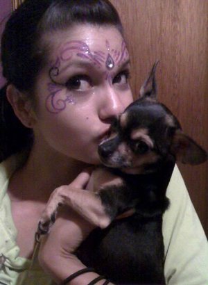 me and chiquita<3 she loves kisses :D